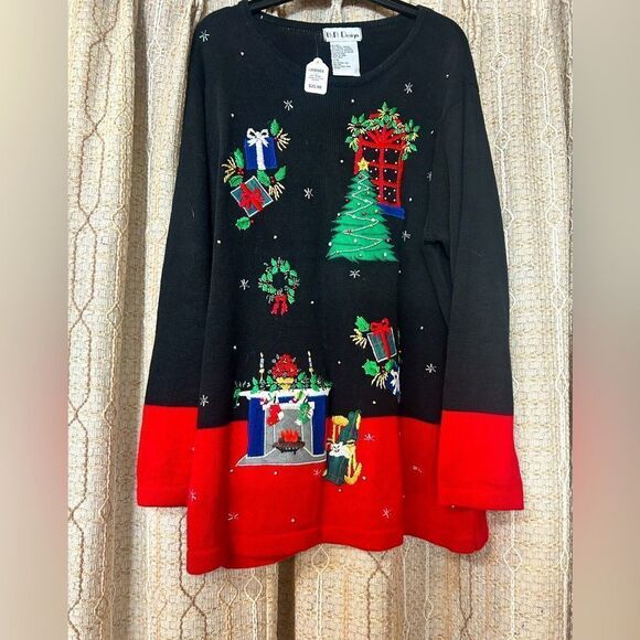 B.P. Design Ladies LG x mas sweater - Picture 1 of 6